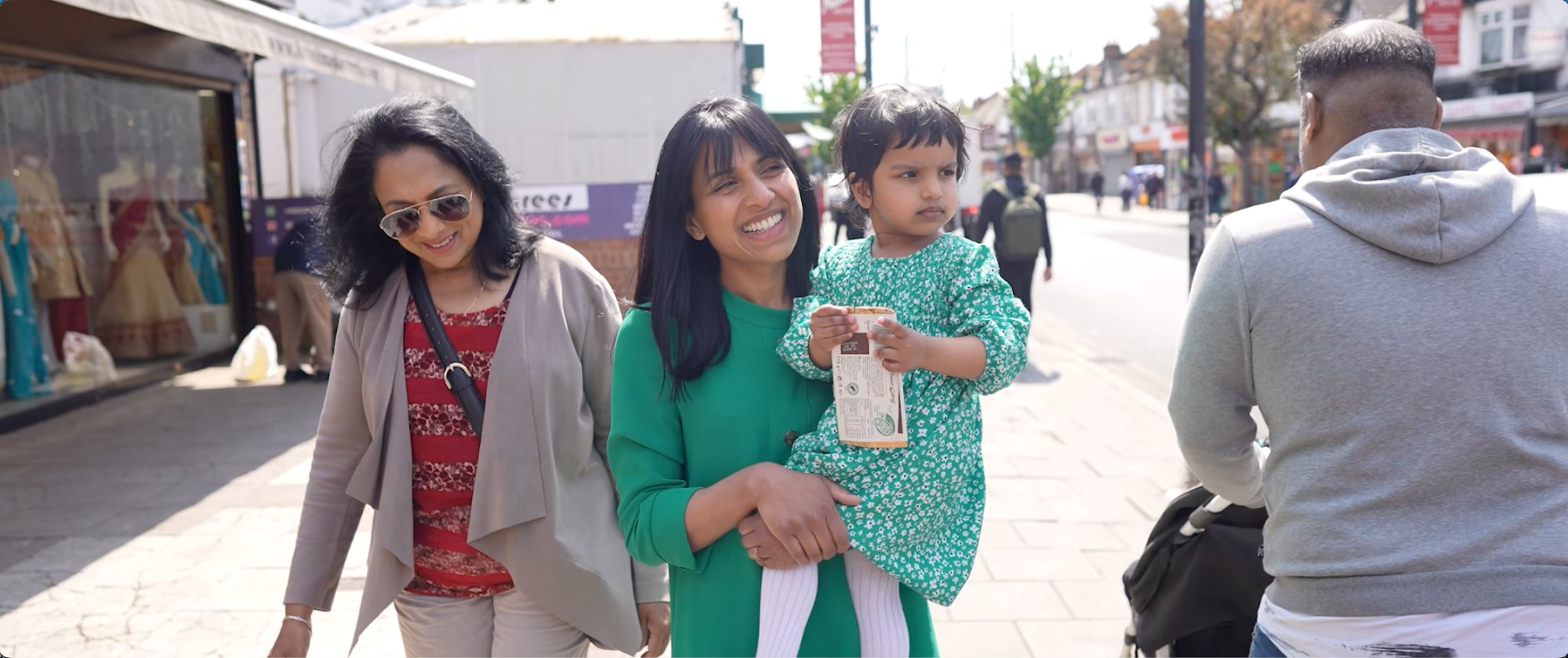 Three generations on Ealing Road